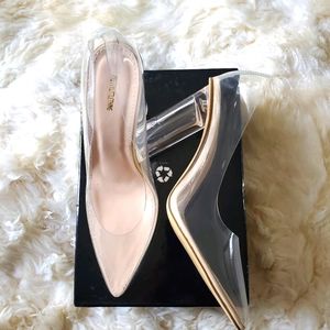Clear heels size 7.5 New